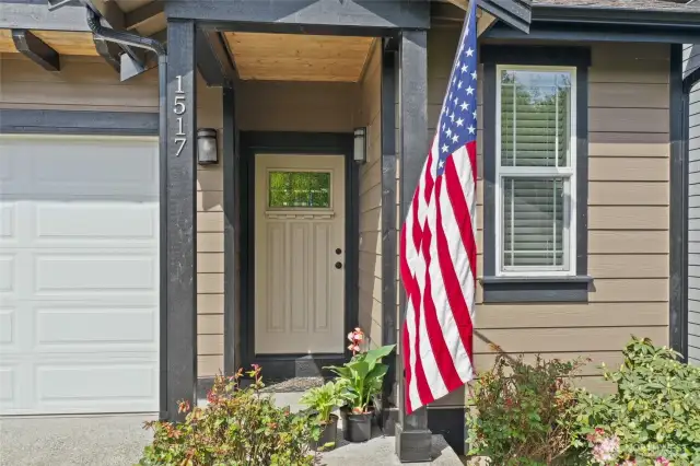 Covered front porch - modern color pallet- fresh interior paint & carpet. Move in Ready!