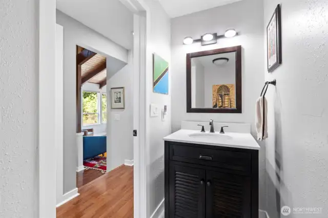 Half bath upstairs
