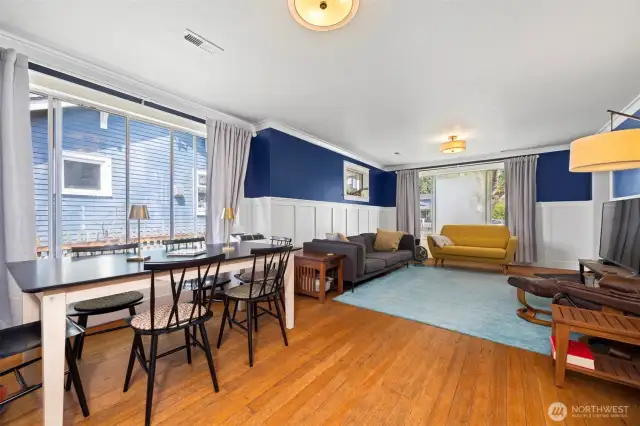 The dining room has plenty of room to seat many...this is a great home for entertaining!