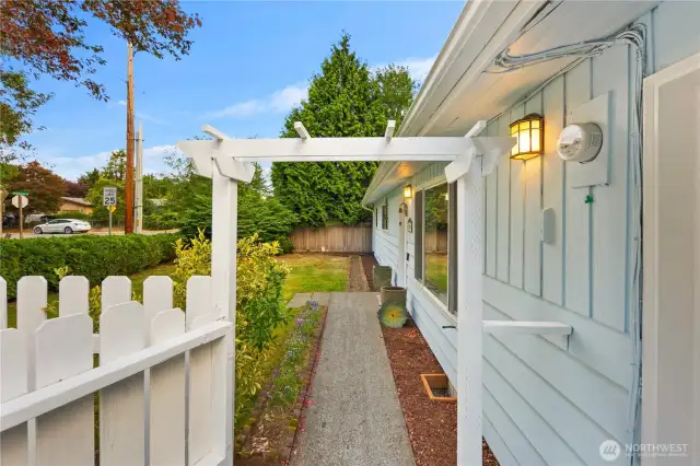 Complete with an idyllic white picket fence