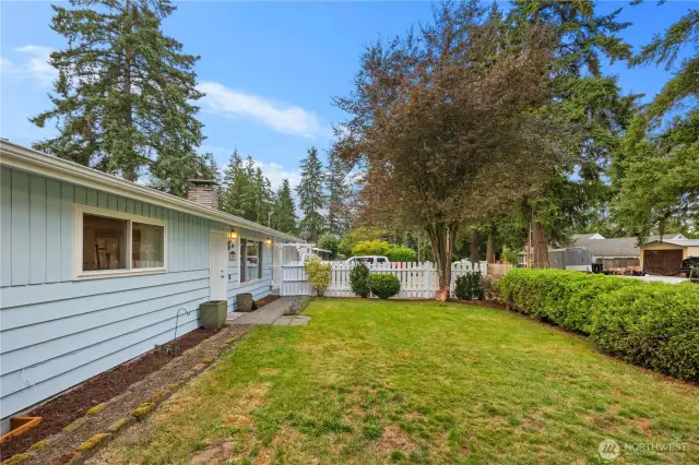 Enjoy the additional space in the front yard, ideal for gardening or play