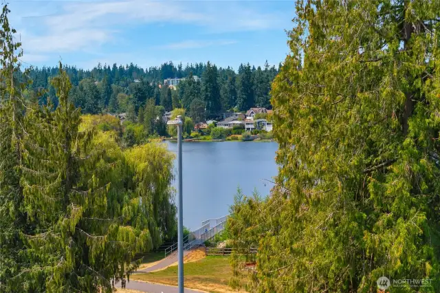 Lakeside picnic area, part of the Lake Ballinger, Mountlake Terrace Parks is just across the street with adjoining ball field and playgrounds.