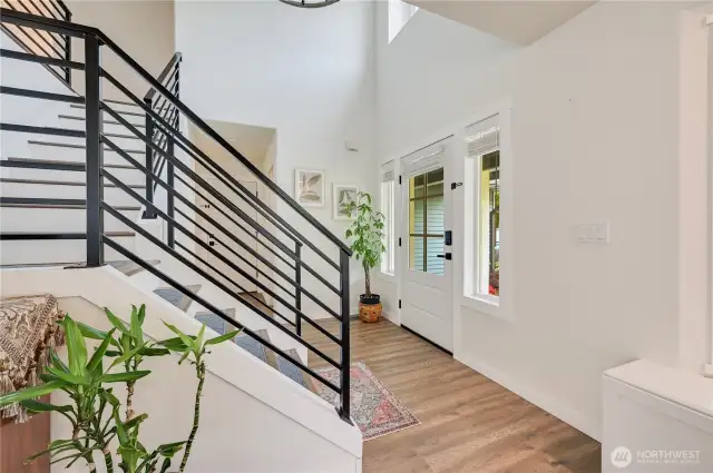 Light filled two story entrance