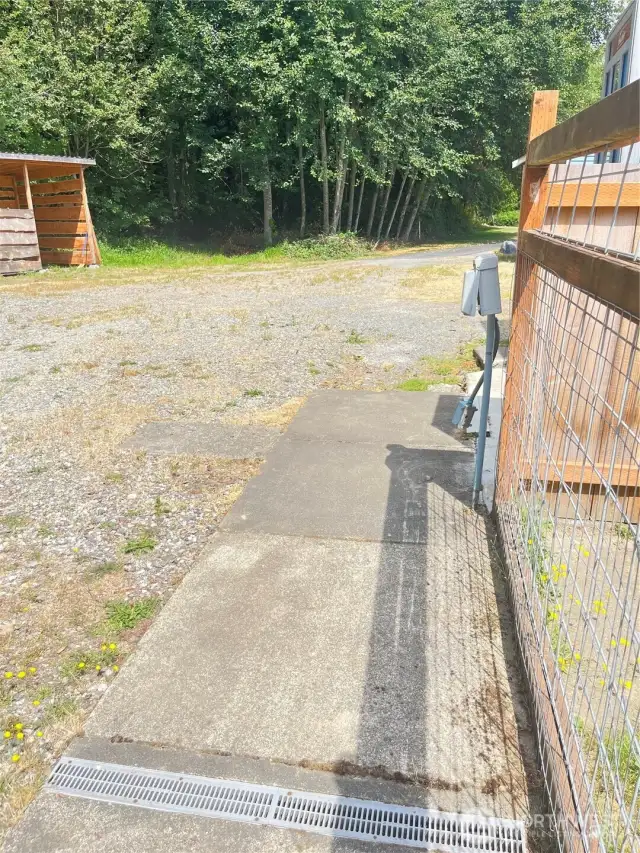 Not just RV parking, but also hook ups.  Perfect for guests.