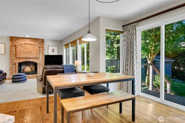 Great Room off of kitchen dinning area