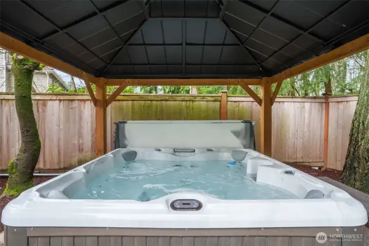 hot tub with cover