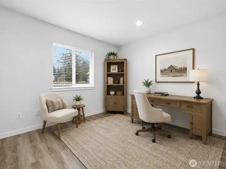 Office or second bedroom. Virtually staged.