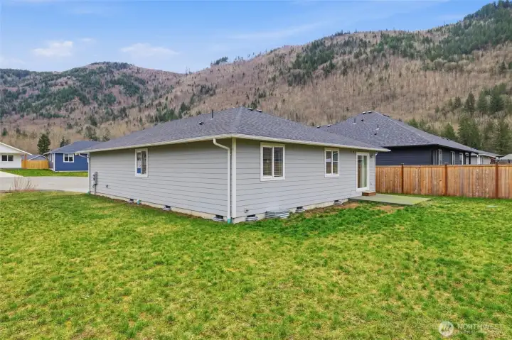 Back of home. Look at those views!