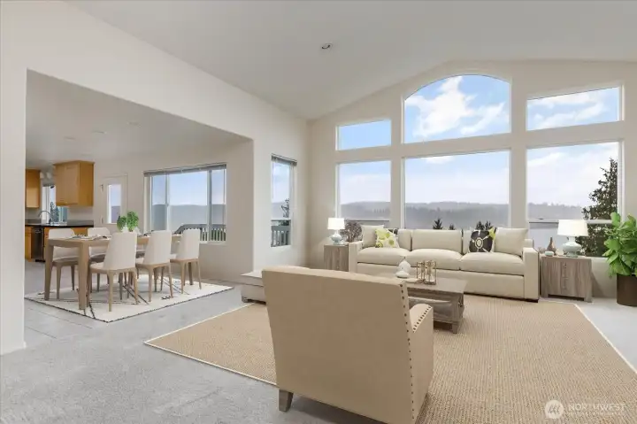 Open concept   **Virtually Staged**