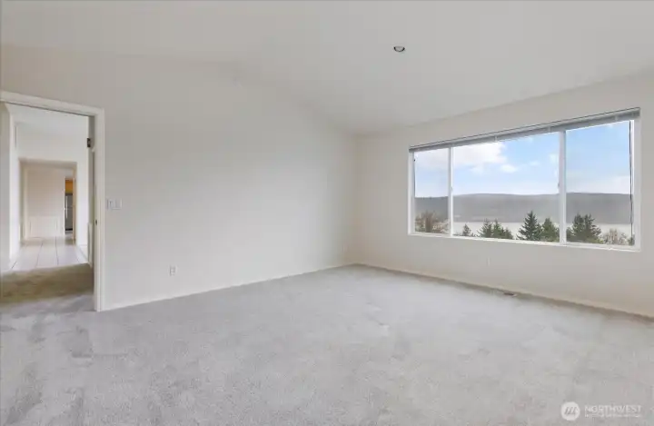 Primary bedroom with a view!