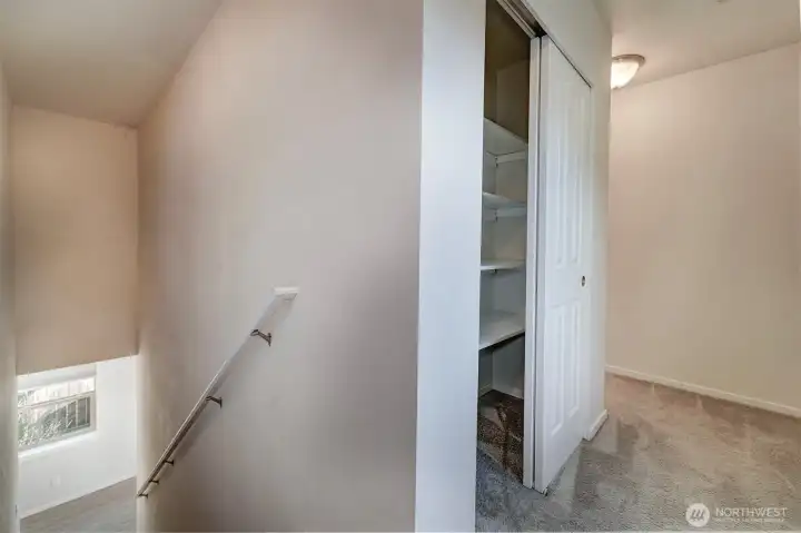 Stairwell and Linen Closet