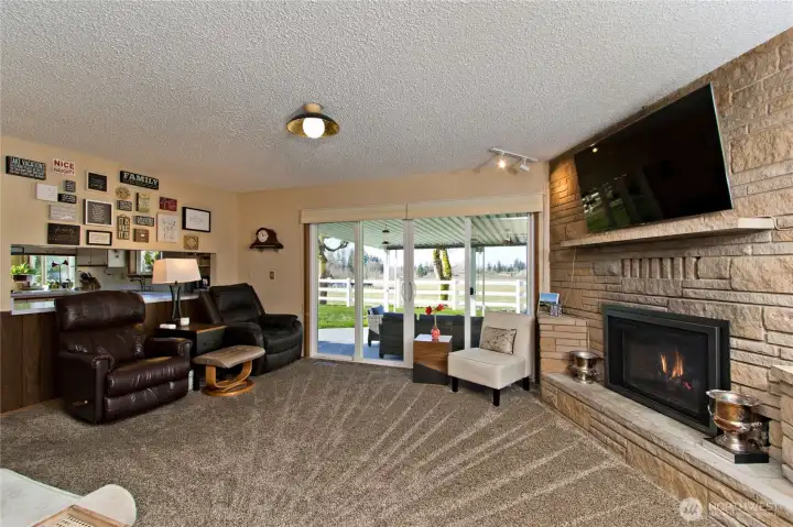 Family room off the kitchen