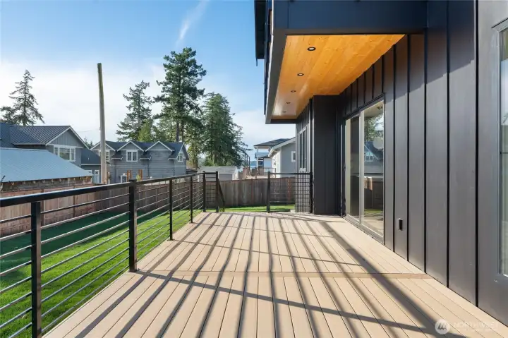 lower main deck to back yard