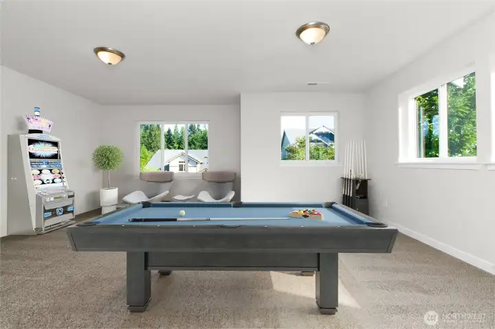 Virtually staged bonus room