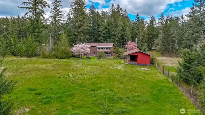 Pastures for livestock horses, goats, chickens