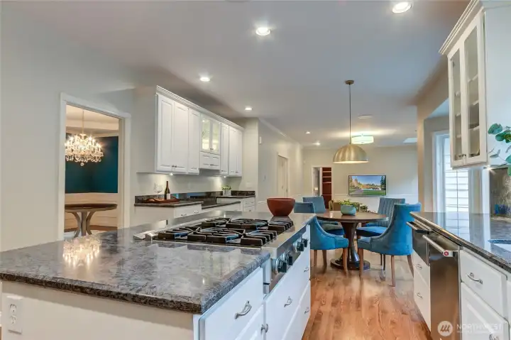 Wolf professional gas cooktop