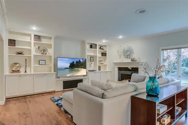 Family room with theater area...