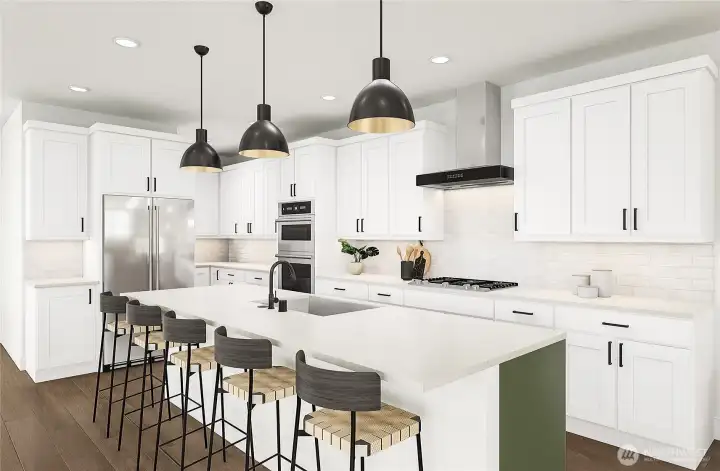 Pictures of Model Home Interior Renderings. Not pictures of actual home. Features, colors, layout may vary.