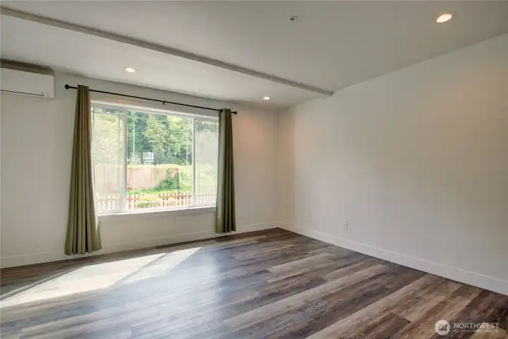 Picture window brings in lots of natural light