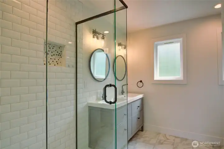 Gorgeous en-suite with walk-in shower