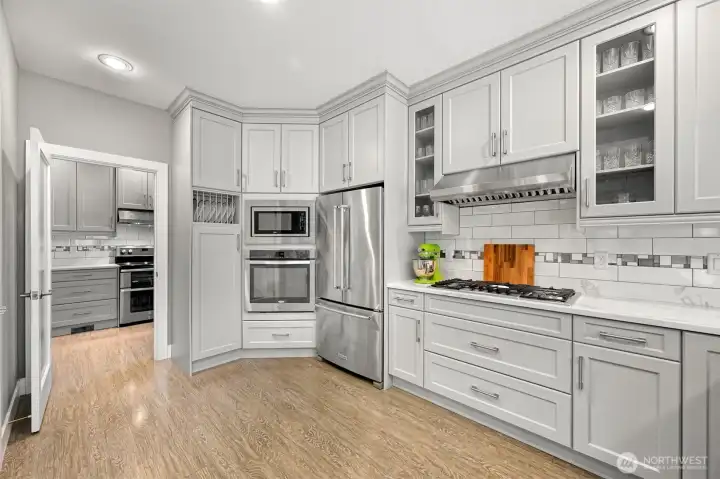 Main kitchen and entrance into second kitchen