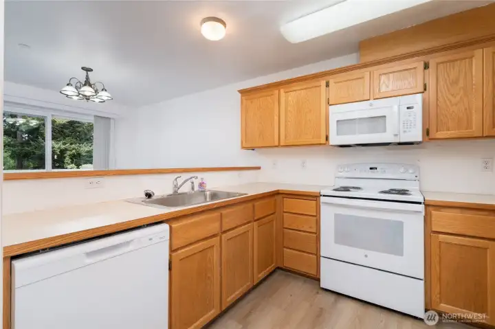 All new appliances and LVP flooring in Kitchen! Just took the stickers off!