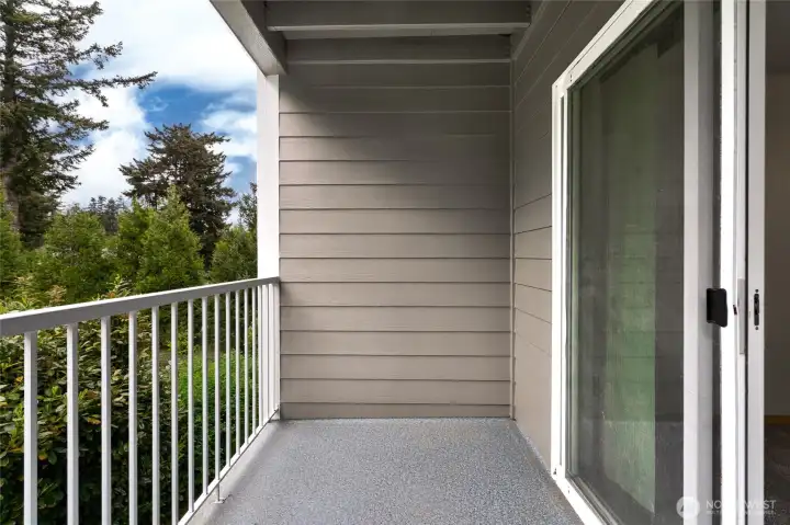 Covered area is perfect to sit and relax!
