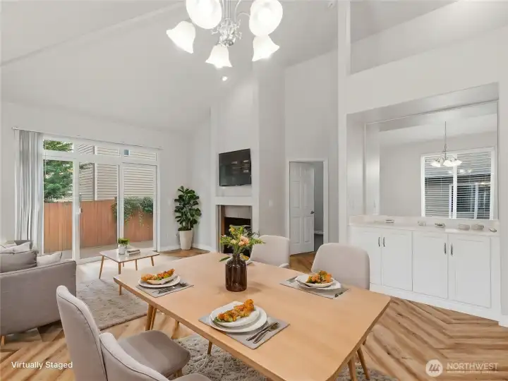 virtural staging dining room