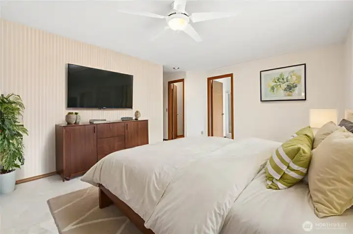Virtually staged Primary bedroom Virtually staged Primary bedroom