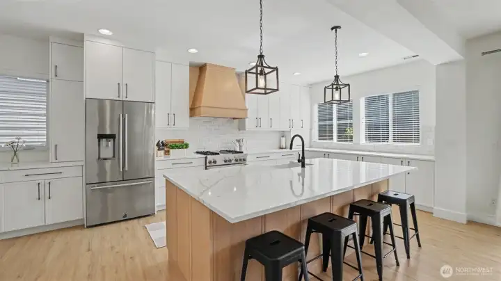 New kitchen remodel with Bellmont Cabinets.