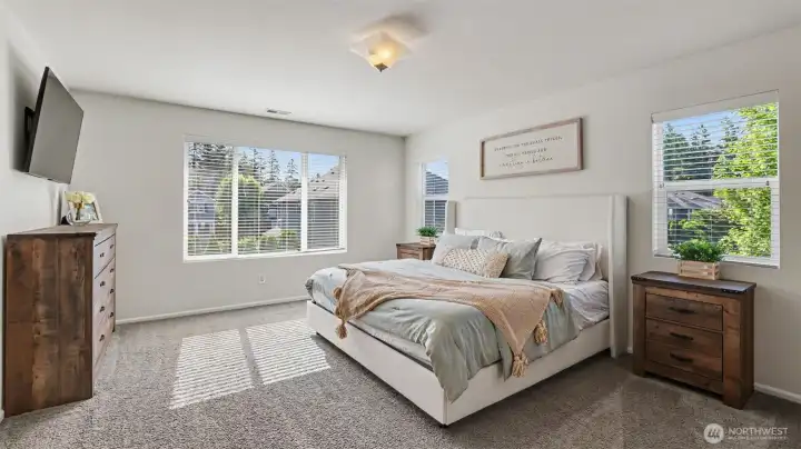 Large primary suite.