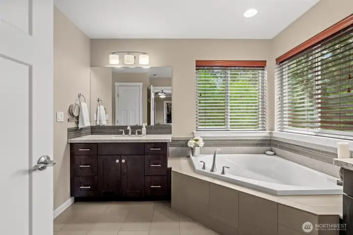 Blinds are installed but truly not a neighbor in site!