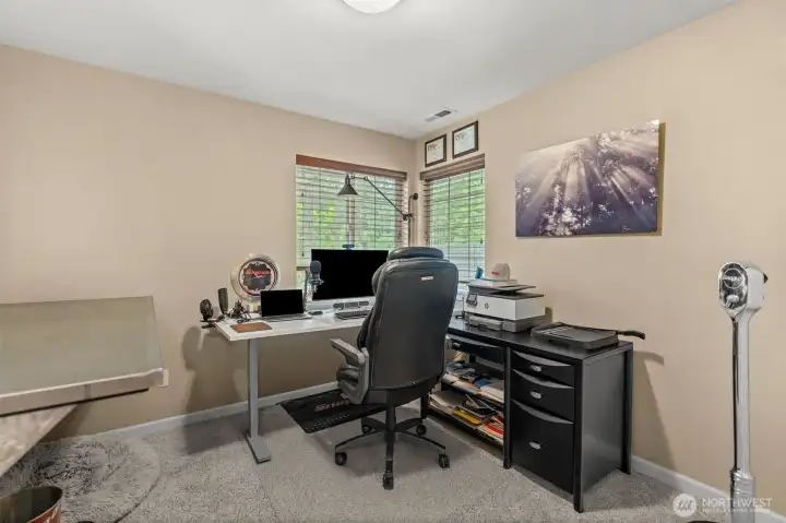 Bedroom 4 currently used as second home office.