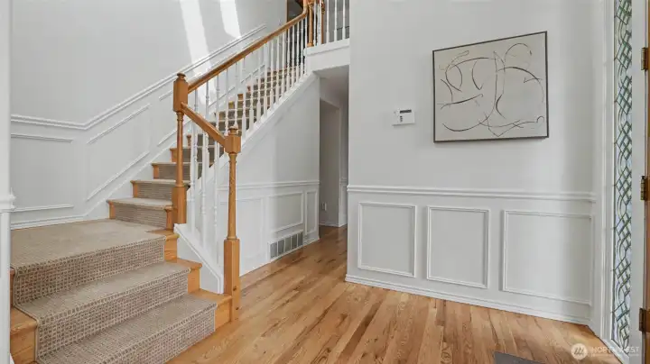 Dual staircases, including private access from garage to bonus room. Dual staircases, including private access from garage to bonus room.