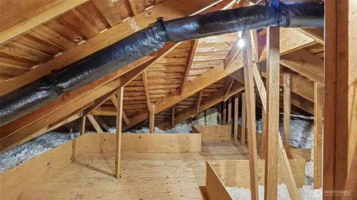 243± sq ft stand-up attic storage for added storage. 243± sq ft stand-up attic storage for added storage.