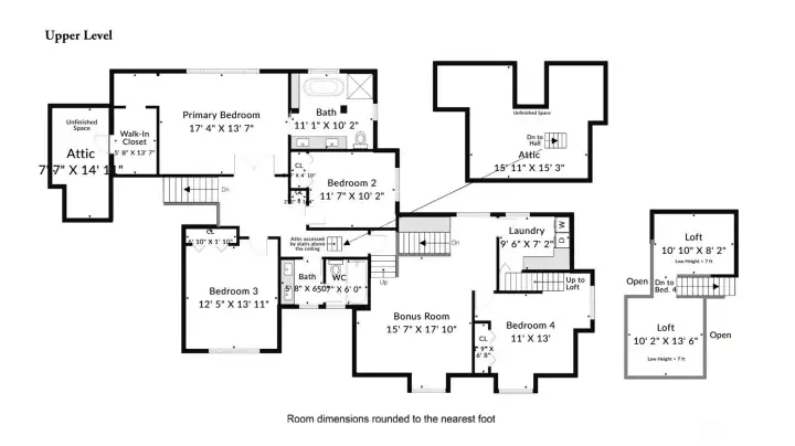 Upper Floor Plan Upper Floor Plan