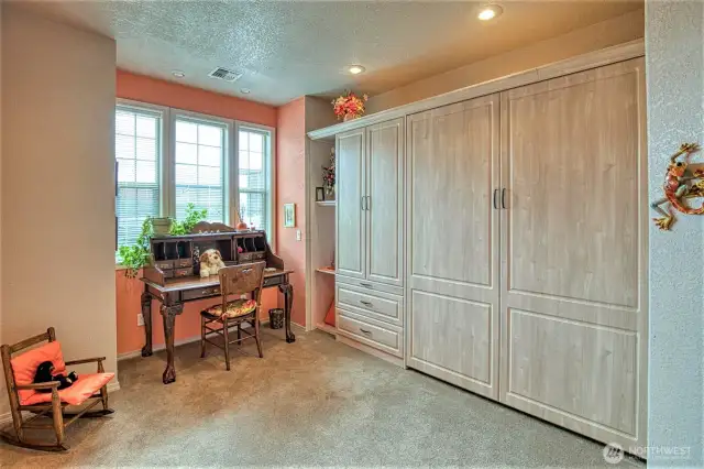 Bonus room with a folding wall bed if you need it for your guests.