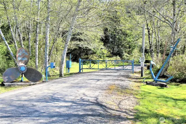 Willapa Heights Gated community high on the hill overlooking the ocean.