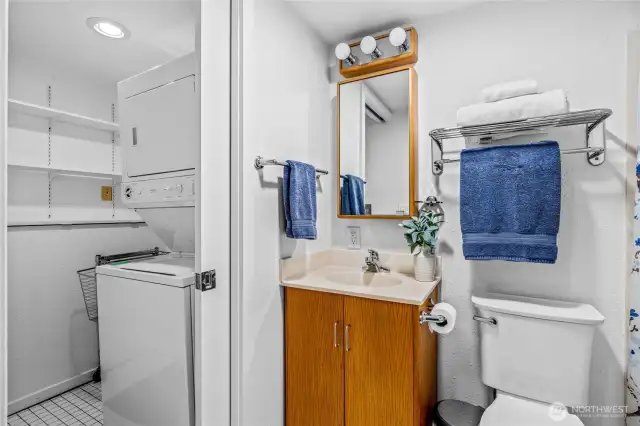 Lower Level Bath and Laundry