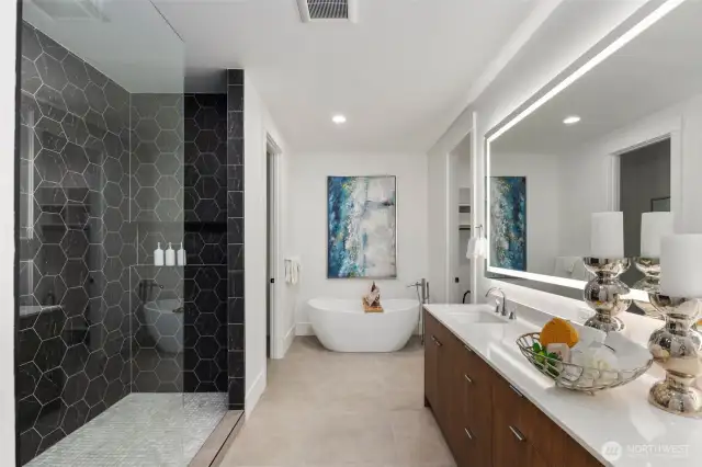 Designer Primary Bathroom.