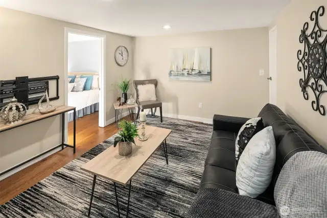 Room to grow—use the finished basement as a flexible second living area.
