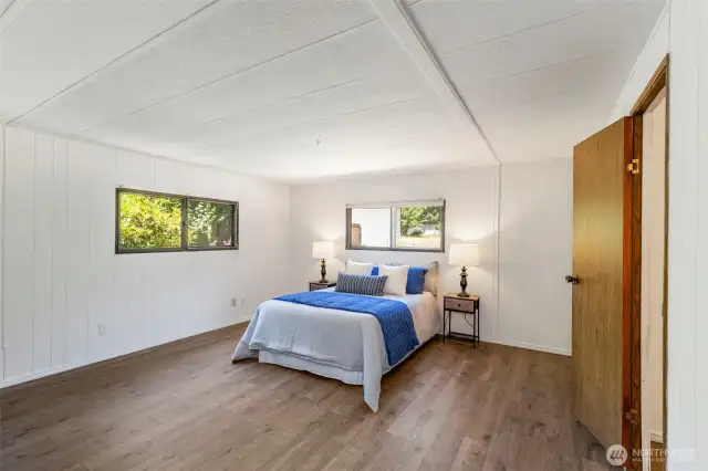 Spacious primary suite.