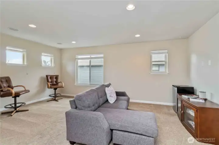 Spacious bonus room offers endless possibilities to fit your lifestyle needs.