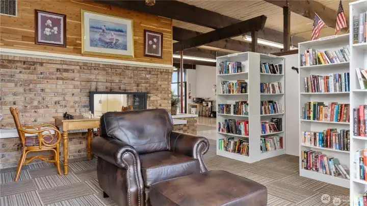 Comfy reading chairs and lots of books to choose from!