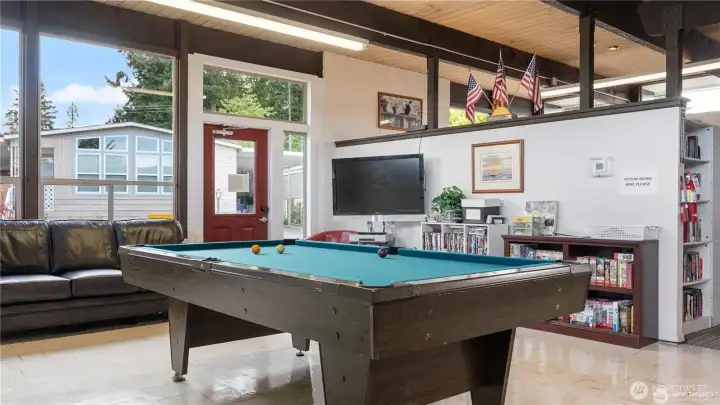Play a game of pool with friends