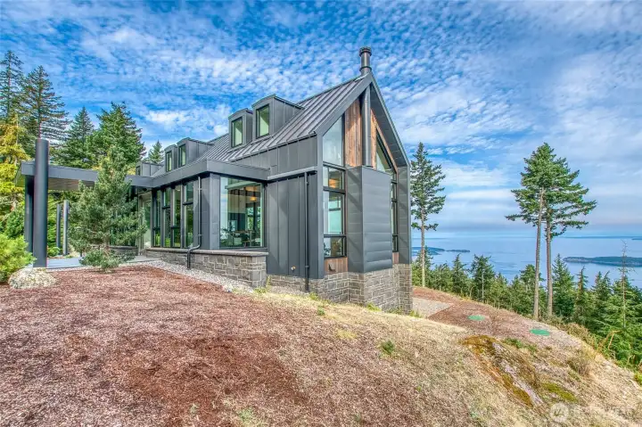 Island retreat on a hill