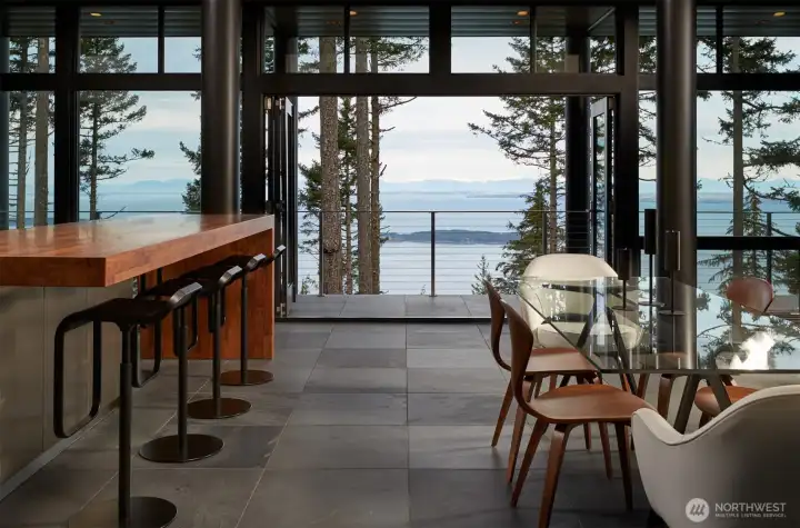 Peaceful views combined with calm interior