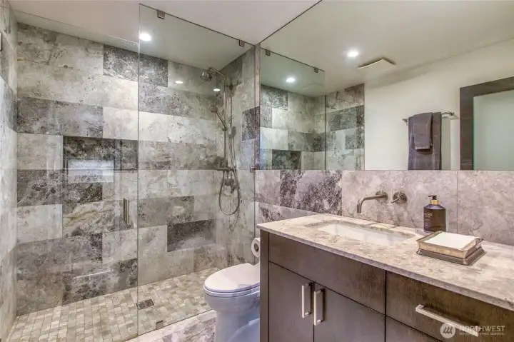 Bathroom on lower level