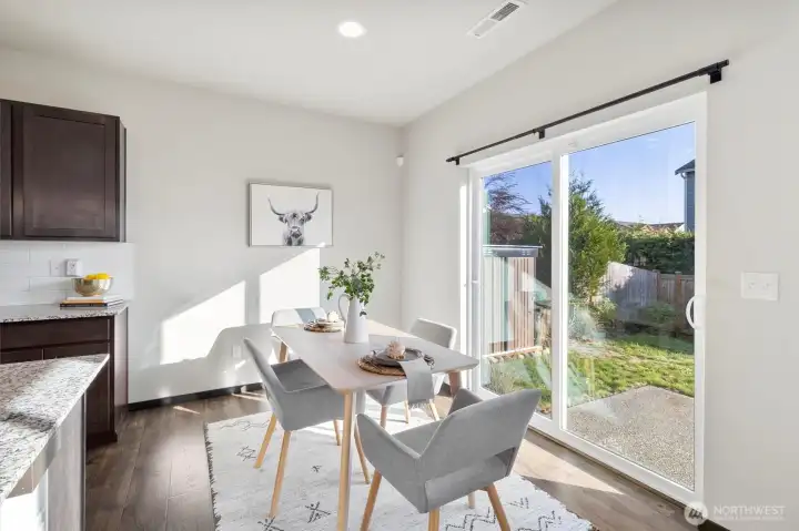 Dining and slider to patio