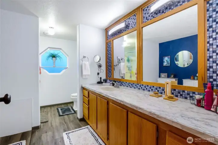 Private ensuite bath adds convenience and comfort